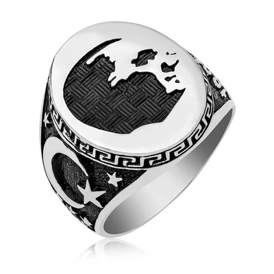 Gumush - Sterling Silver 925 Ring for Men