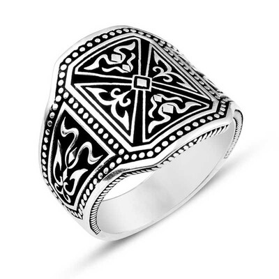 Tekbir Silver - Sterling Silver 925 Ring for Men