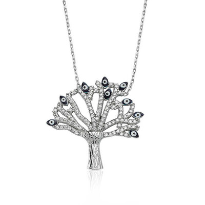 Tekbir Silver - Gümüş Dilek Ağacı Bayan Kolye