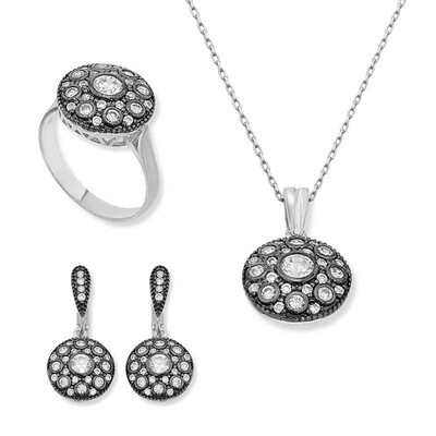 Tekbir Silver - Gümüş Elmas Modeli Bayan Set