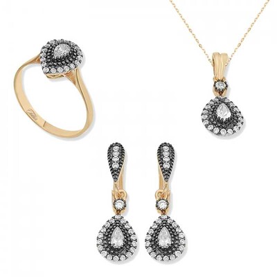 Tekbir Silver - Sterling Silver 925 Set for Women