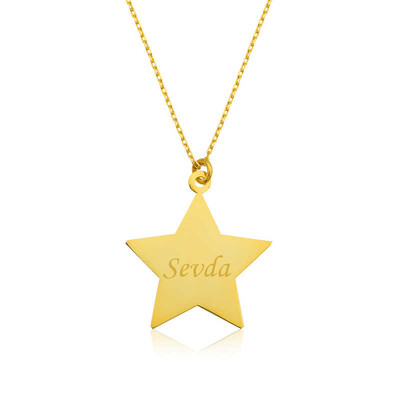 Tekbir Silver - Sterling Silver 925 Pole Star Necklace for Women