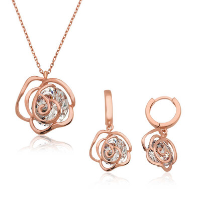 Tekbir Silver - ​Gümüş Gül Bayan Set