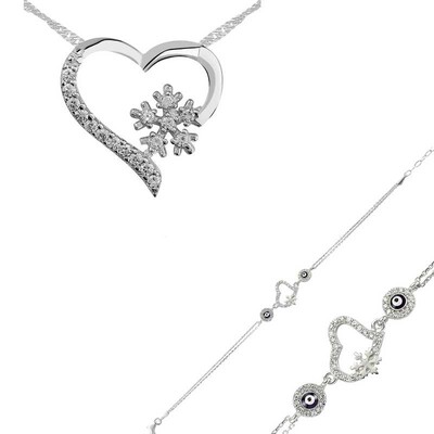 Tekbir Silver - Sterling Silver 925 Set for Women