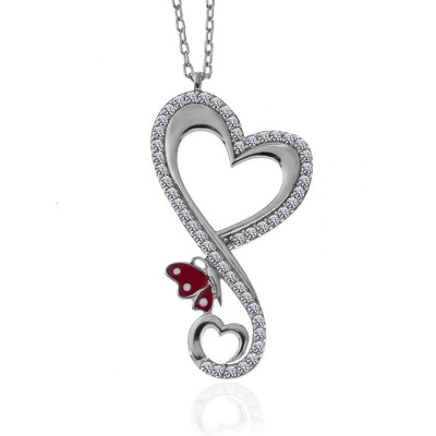 Gumush - Sterling Silver 925 Heart Necklace for Women