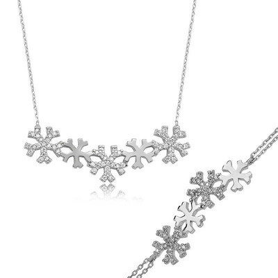 Tekbir Silver - Sterling Silver 925 Set for Women