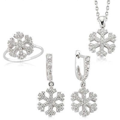 Tekbir Silver - Sterling Silver 925 Set for Women