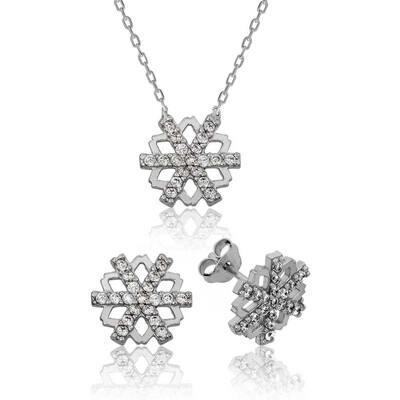 Tekbir Silver - Sterling Silver 925 Set for Women