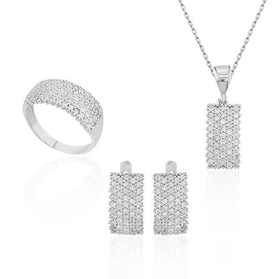 Tekbir Silver - Sterling Silver 925 Set for Women