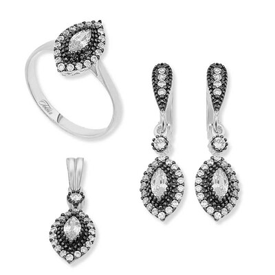 Tekbir Silver - Sterling Silver 925 Set for Women