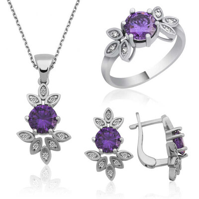 Tekbir Silver - Sterling Silver 925 Set for Women