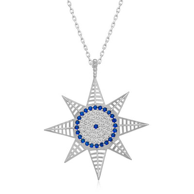 Gumush - Sterling Silver 925 Star Necklace for Women