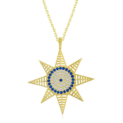 Gumush - Sterling Silver 925 Star Necklace for Women