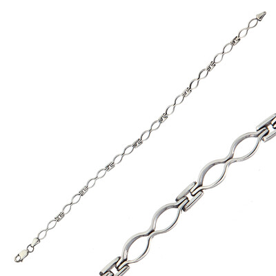 Gumush - Sterling Silver 925 Oxidized Bracelet for Men