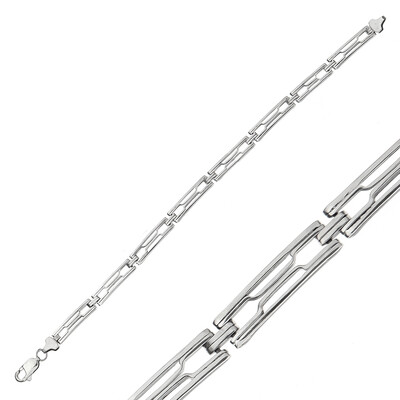 Gumush - Sterling Silver 925 Oxidized Bracelet for Men