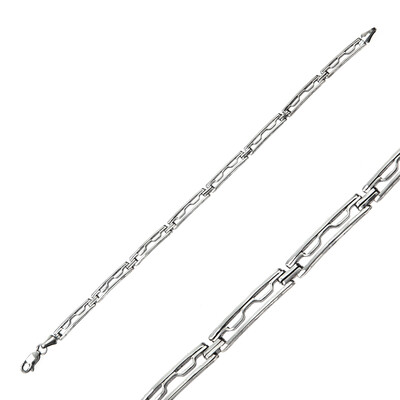 Gumush - Sterling Silver 925 Oxidized Bracelet for Men