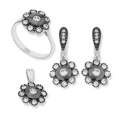 Tekbir Silver - Sterling Silver 925 Set for Women