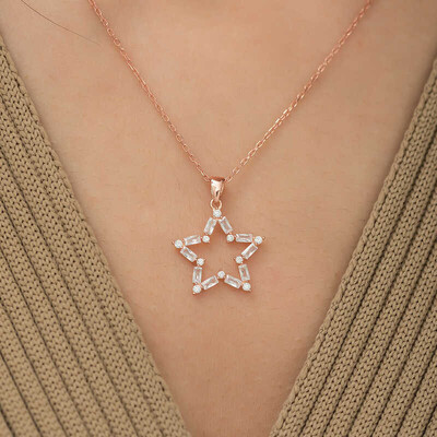 Gumush - Sterling Silver 925 Star Necklace for Women (1)