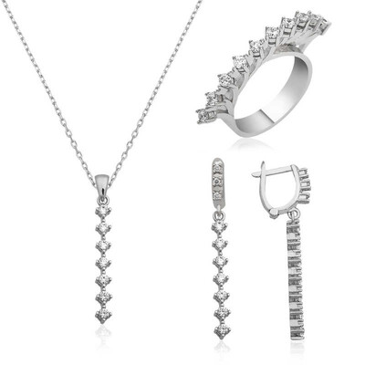 Tekbir Silver - Sterling Silver 925 Set for Women