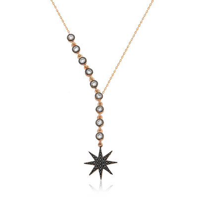 Tekbir Silver - Sterling Silver 925 Star Necklace for Women