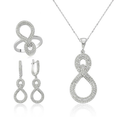 Tekbir Silver - Sterling Silver 925 Set for Women