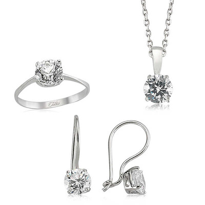 Tekbir Silver - Sterling Silver 925 Set for Women