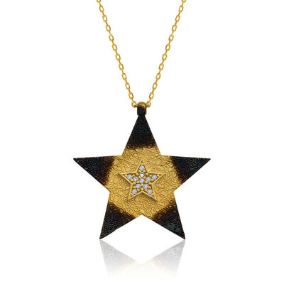 Tekbir Silver - Sterling Silver 925 Star Necklace for Women