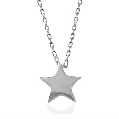 Gumush - Sterling Silver 925 Star Necklace for Women