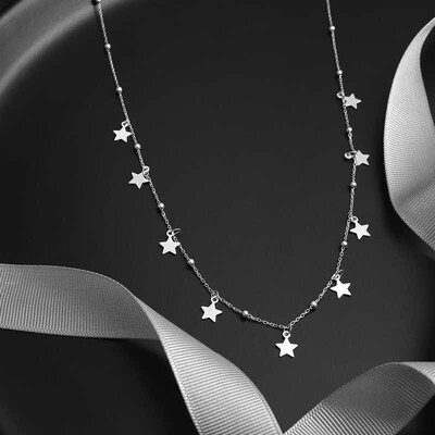 Gumush - Sterling Silver 925 Star Necklace for Women (1)