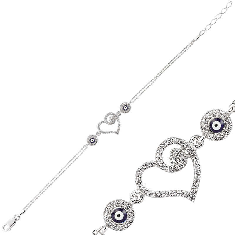 Silver Heart Women’s Bracelet
