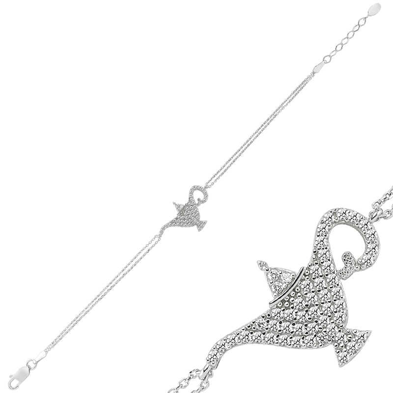 Silver Magic Lamp Women’s Bracelet