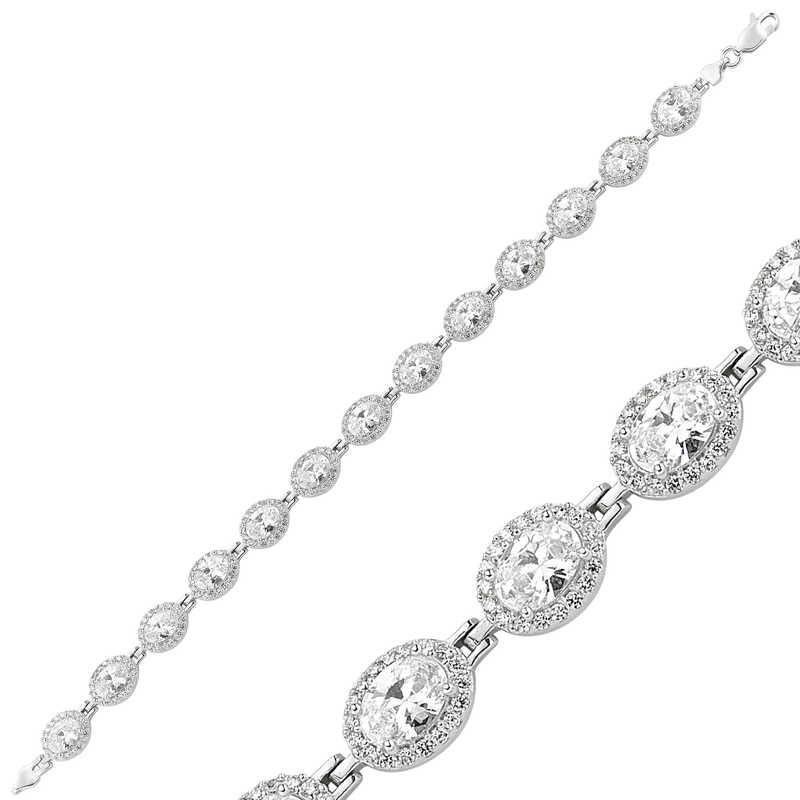 Silver White Stone Waterway Women’s Bracelet