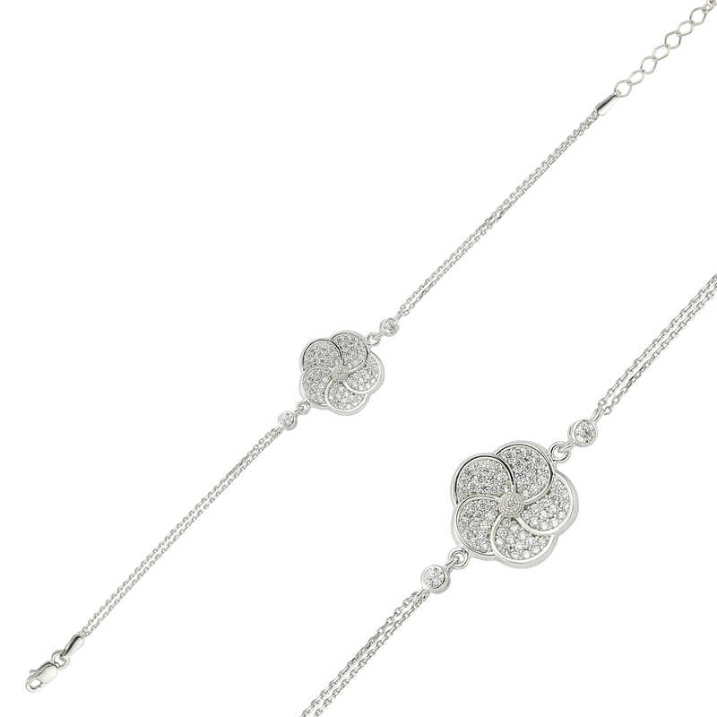 Silver Daisy Women’s Bracelet