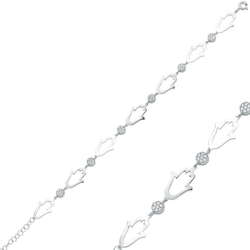 Silver Fatima Hand Women’s Bracelet