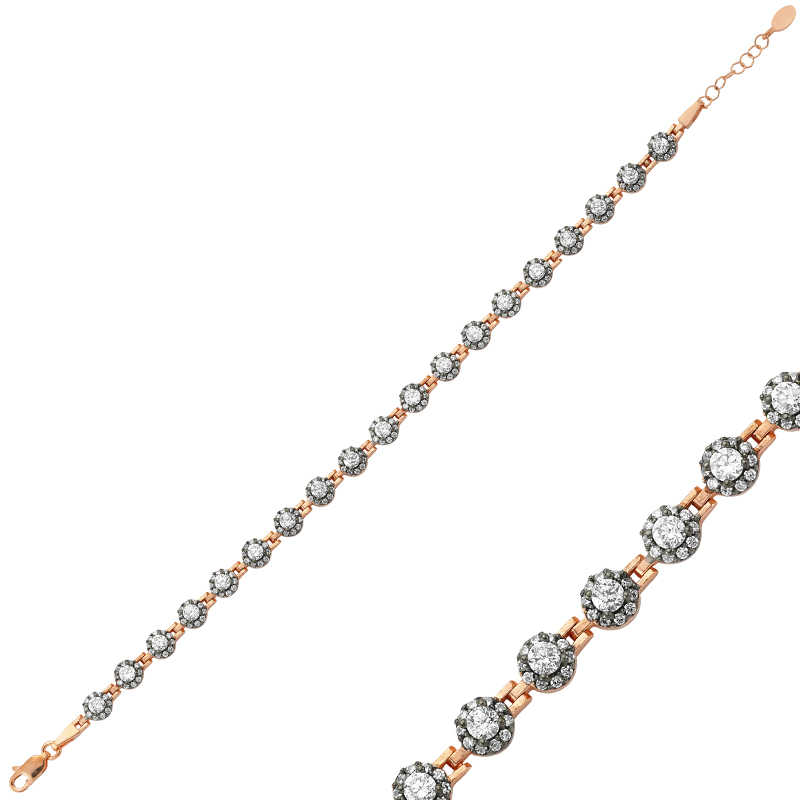 Silver Rose Stone Waterway Women’s Bracelet
