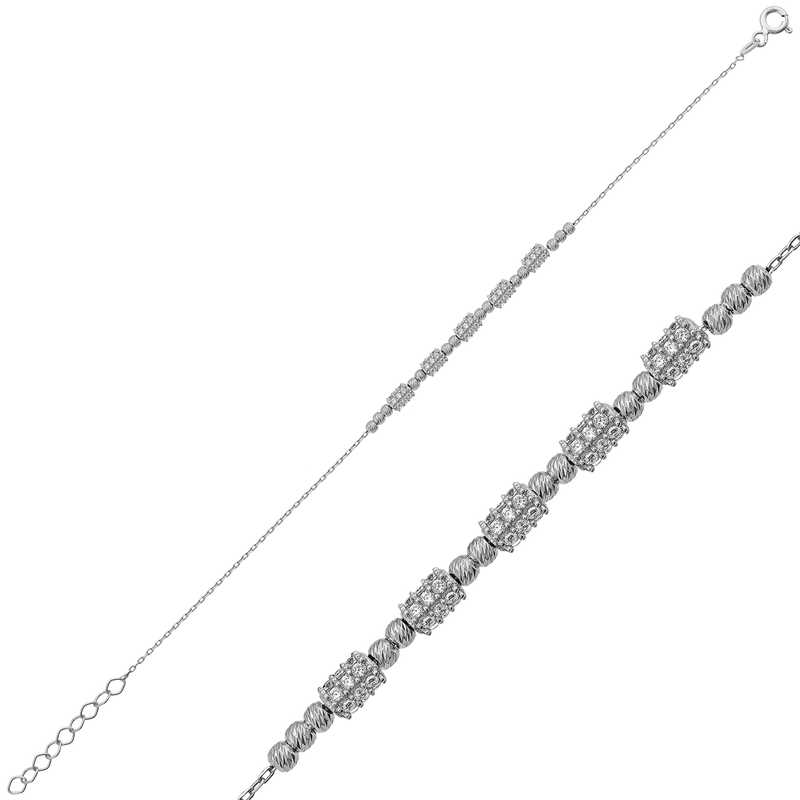Silver White Dorissa Women’s Bracelet