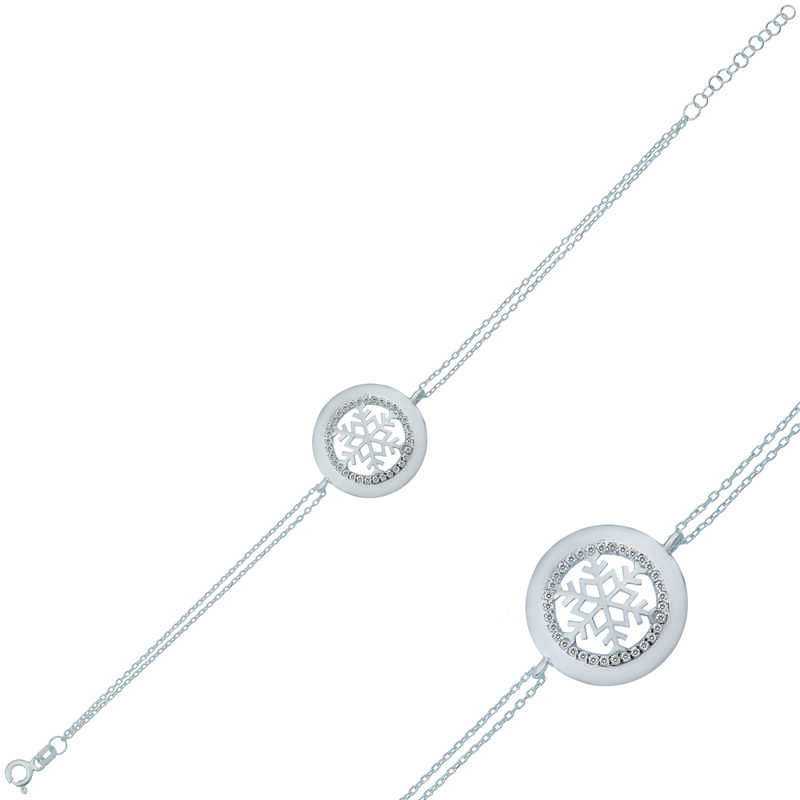 Silver Snowflake Women’s Bracelet