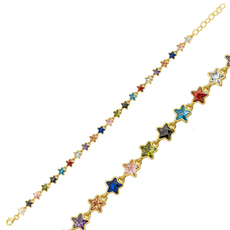 Silver Gold Color Star Women’s Bracelet
