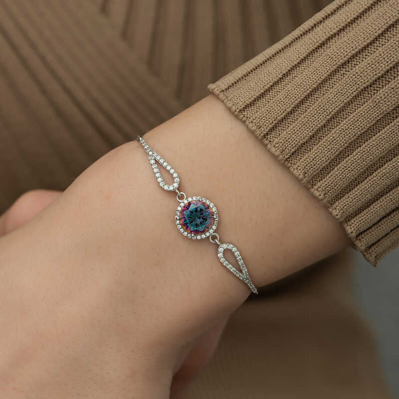 Silver Mystic Topaz Bracelet