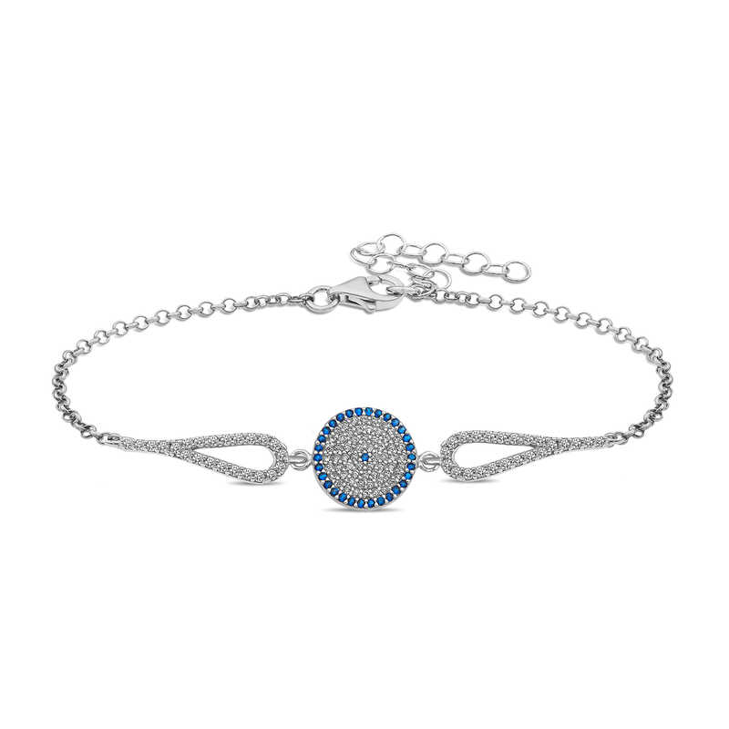 Silver Evil Eye Women’s Bracelet