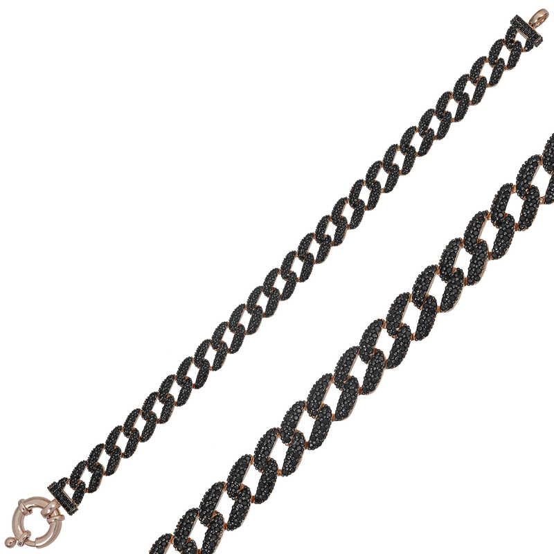 Silver Black Stone Gurmet Women’s Bracelet