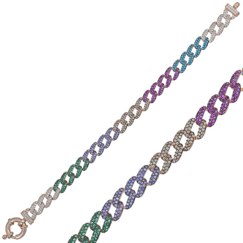 Gurmet Women’s Bracelet with Silver Colored Stones