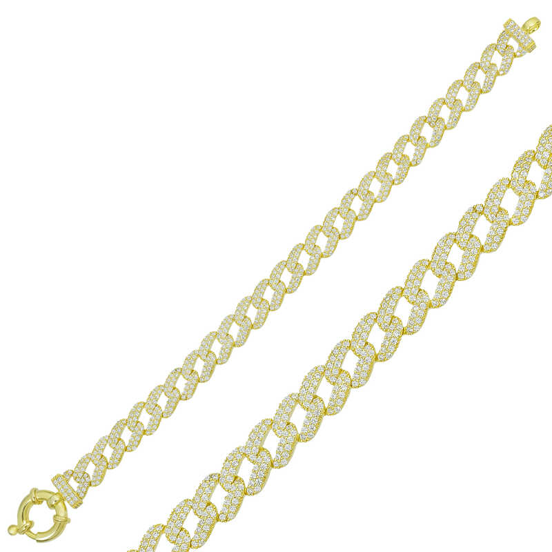 Silver Gold Stone Gurmet Women’s Bracelet