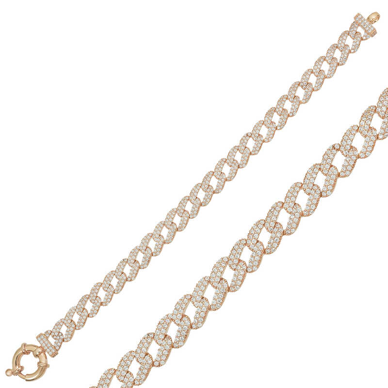 Silver Rose Stone Gurmet Women’s Bracelet
