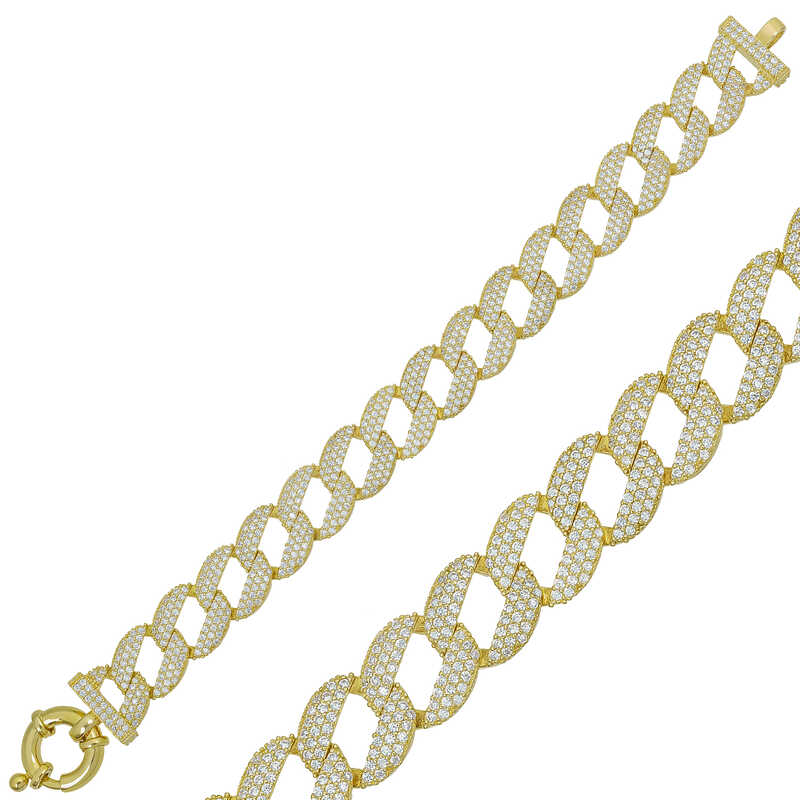 Silver Gold Stone Gurmet Women’s Bracelet