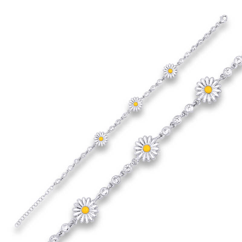 Silver Daisy Women’s Bracelet