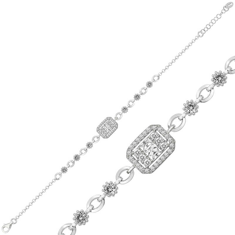 Silver Baguette Women’s Bracelet