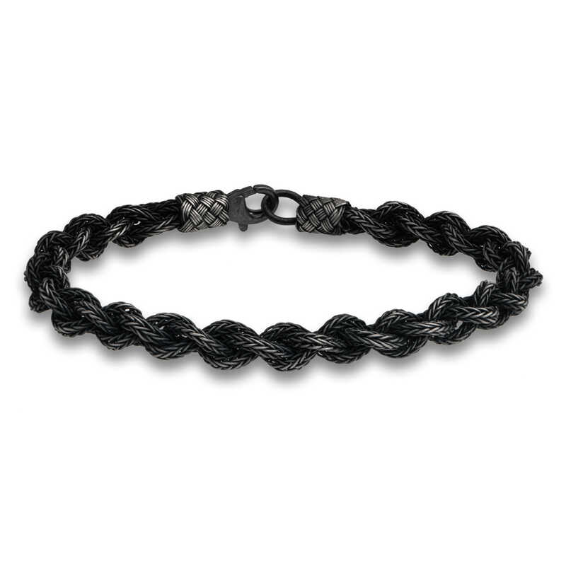 Silver Kazaziye Knit Bracelet