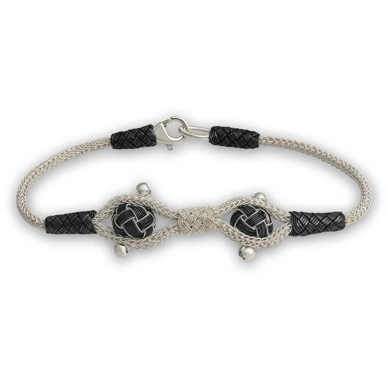 Silver Kazaziye Knit Bracelet