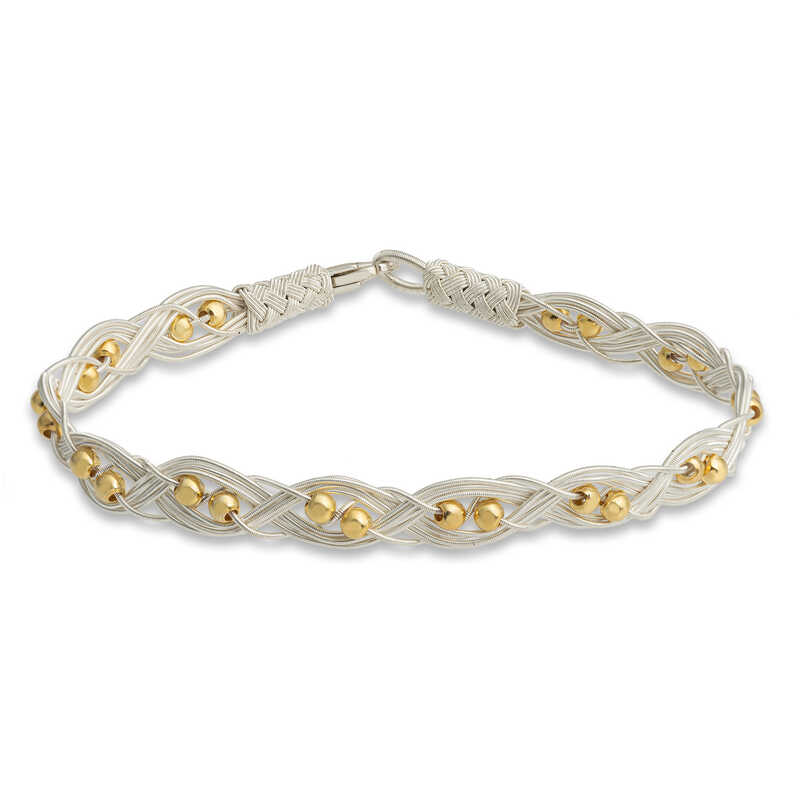 Silver Kazaziye Knit Bracelet
